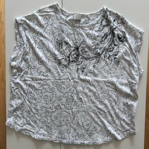 Anthropologie boxy tee